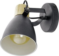 Eglo 1Er Spot Coswarth Schwarz-Creme-Braun 20 X 14 Cm E27 Deckenstrahler