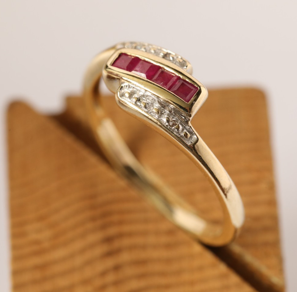Ruby Crisscross Ring