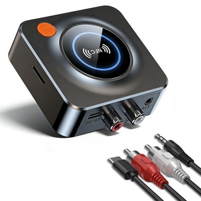 NFC Bluetooth Audio Receiver for Home Stereo, AUX RCA Wireless Adapter Speakers