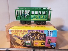 Vintage 1960's San Francisco 504 Cable Car Friction Toy Powell  Mason St w/ OB