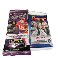 2025 Panini Absolute Football 20 Card Fat Pack &2021 Bowman 12 Card Retail Pack-