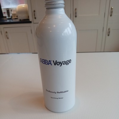 Abba Voyage New Sparkling Water Bottle empty vgc