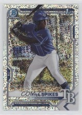 2021 Bowman Draft Chrome Sparkle Refractor Ryan Spikes #BDC-63 6fs