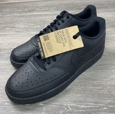 Nike Court Vision Next Nature Low Triple Black DH2987-002 Size 9.5 - 10.5