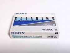 Rare Sony 8mm/Hi8/Digital8 Camcorder Video Head Cleaning Cassette V8-25CL 