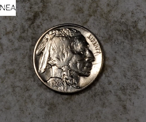 1928 Buffalo Nickel ~ Almost Uncirculated AU ~ ZB310