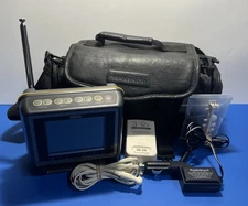 📺 RCA 4” TFT LCD Color TV RadioShack 16-3055A + Power Adapters & Quantaray Bag