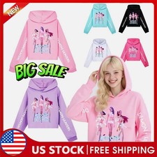 Girls Demon Hunters Hoodie Kids HUNTRX Hoody Sweatshirt Pullover Jumper Top AE
