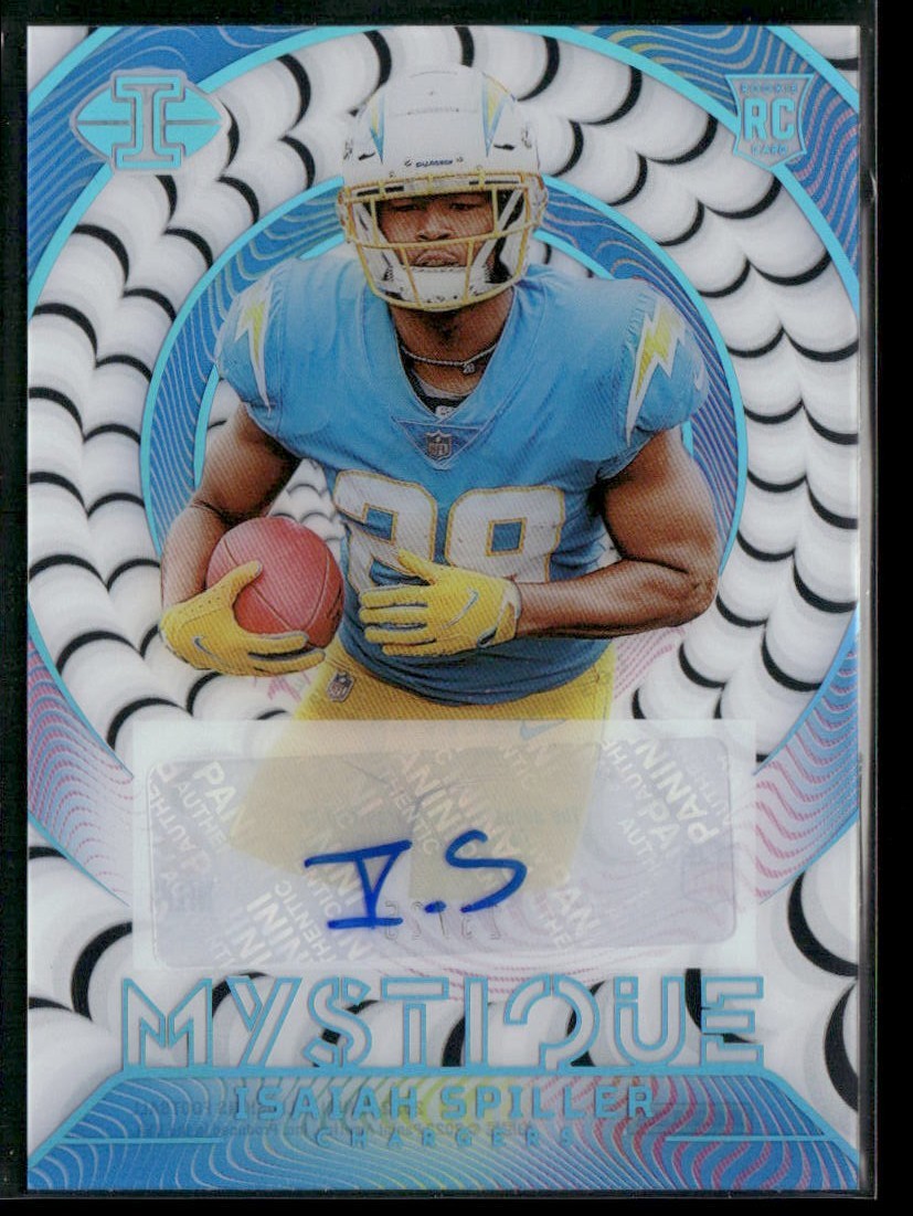 Isaiah Spiller Panini Illusions Mystique Autographs #M20 Light Blue
