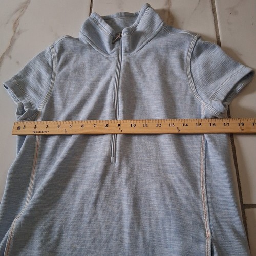Tommy Bahamas Tobago Bay Half-Zip Short-Sleeve Dress Sz S/P Blue A8 - Picture 6 of 12