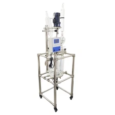 10L Jacketed Reactor Laboratory Glass Reactor Lab Double-Layer Chemical Reaction