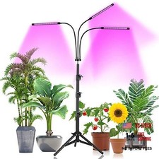 Plant Grow Light with Stand Adjustable 15-47 Inch,Tri-Head Floor 3-Head Large