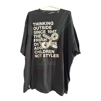 LIFTED RESEARCH GROUP (LRG) Men's Black Thinking Outside Tee TShirt (Size 3XL)