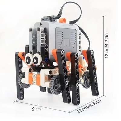 Gehender Roboter Baustein Set Hexapod motorisiert DIY VORBAU Spielzeug Geschenk