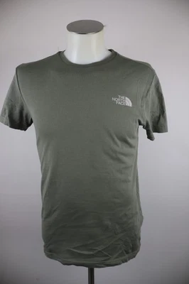 THE NORTH FACE Camiseta Hombre XS Verde Algodón Logo Vintage Casual - Imagen 1 de 4