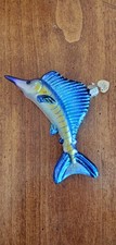 Old World Christmas Glass Ornament 12226 Ocean Fish Sailfish with Box