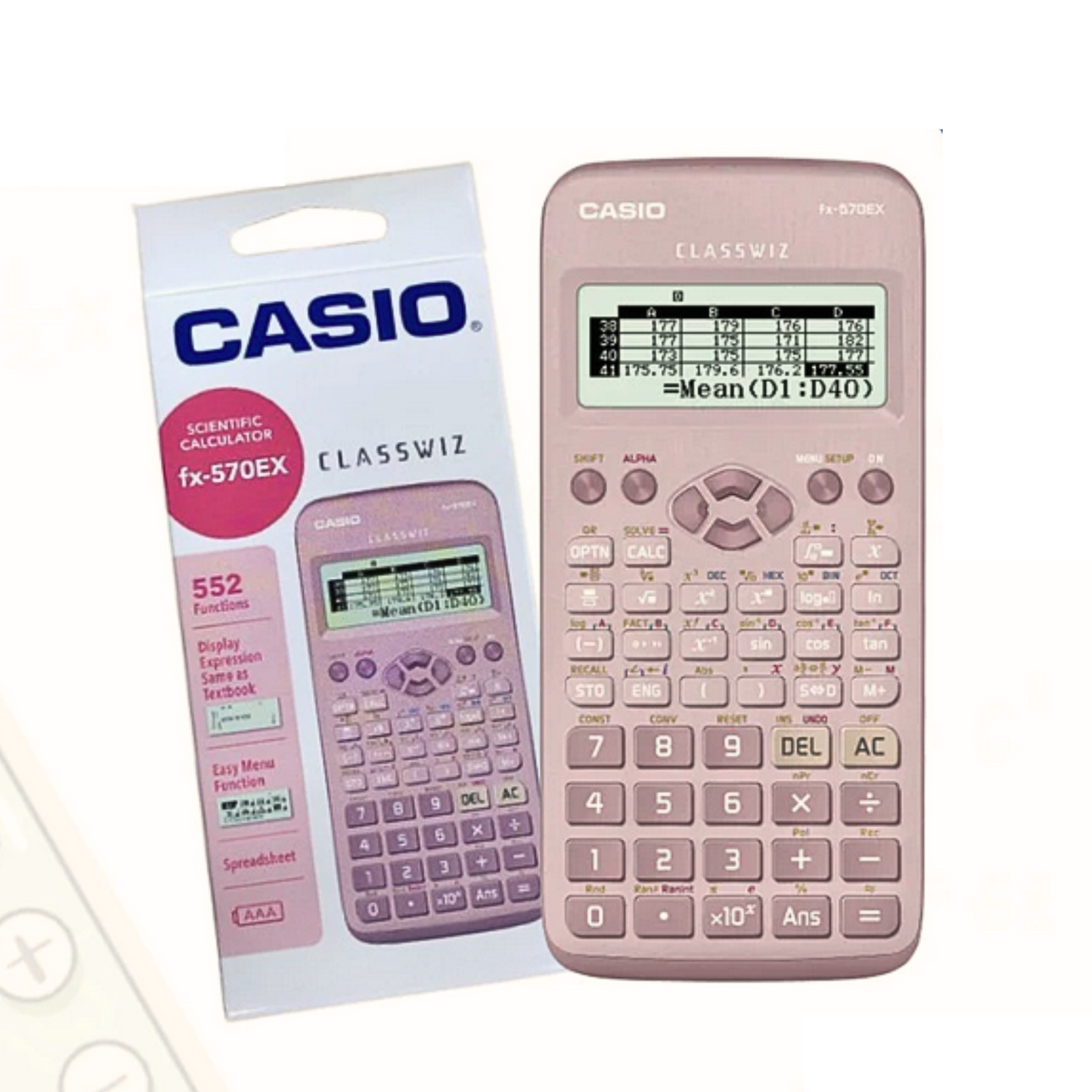 Casio Classwiz Scientific Calculator FX-570EX For Student Office