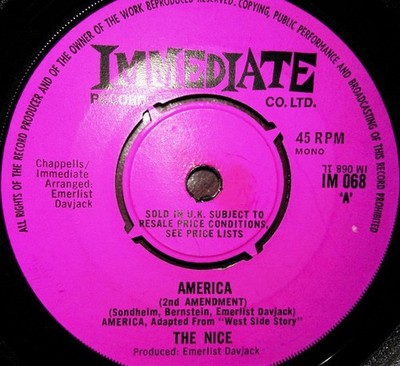 The Nice - America, 7'', (Vinyl)