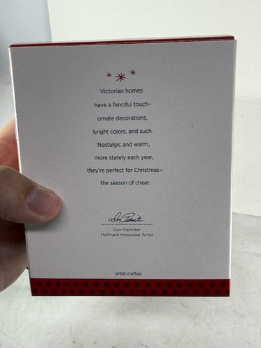 NIB Nostalgic Houses Shops 2013 Stately Victorian Hallmark Ornament QX9122 30th - Picture 5 of 8