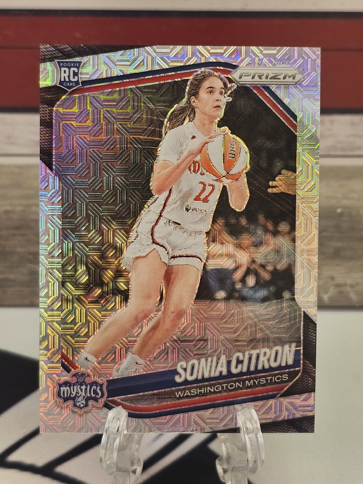 2025 Panini Prizm WNBA 122 Sonia Citron Mojo Prizm #/d 22/25 RC Jersey Number