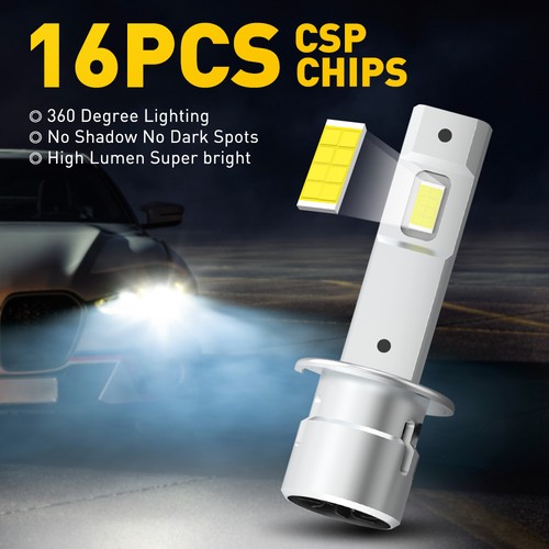 For Chevrolet 2015 H1 LED Headlight bulb White 6500K 30000LM CAnbus Error Free - Picture 3 of 15