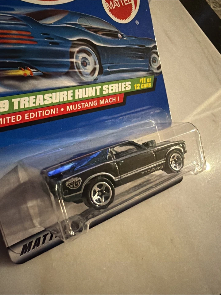 1999 Hot Wheels Treasure Hunt Ltd Edition Mustang Mach 1 with Plastic Protector - Image 2 of 4