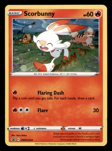 Scorbunny (Cosmos Holo) SWSH244 Sword & Shield Promo
