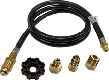 MCAMPAS 5 FT Camper/RV Propane Supply Hose Adapter DIY Assembly Kit 