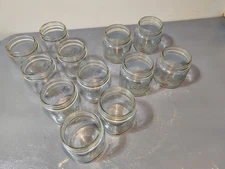 VTG Kerr Wide Mouth Squatty Pint Canning Fruit  Jar Self-Sealing Set Of 12!!