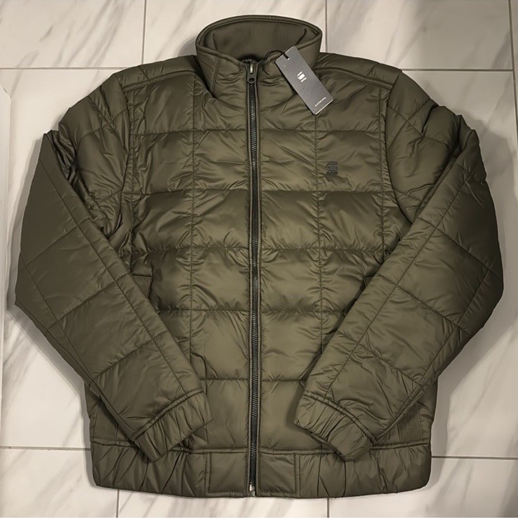 G-Star Raw Men's Meefic Square Quilted Jacket Green $210 New | eBay