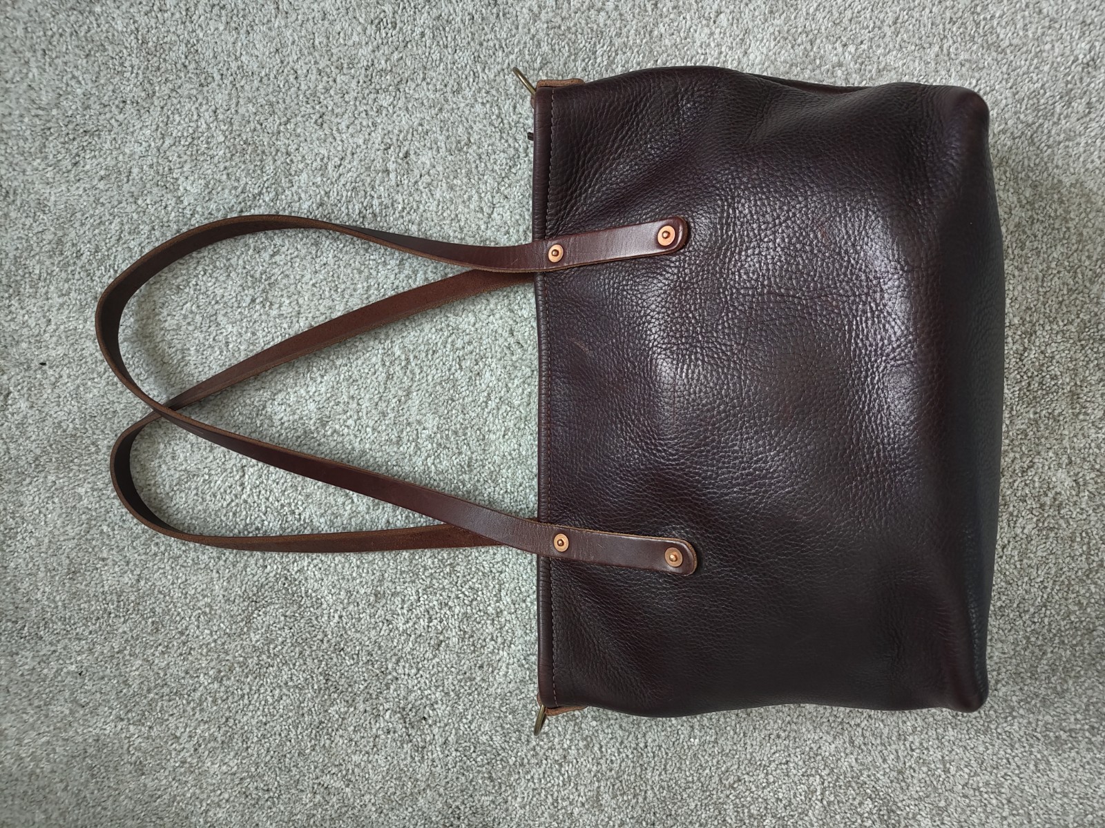 Go Forth Goods Medium Avery Tote Colour Mocha Zip… - image 5