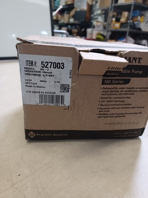 #ad LITTLE GIANT SUBMERSIBLE PUMP 527003 NK 2 $99.00