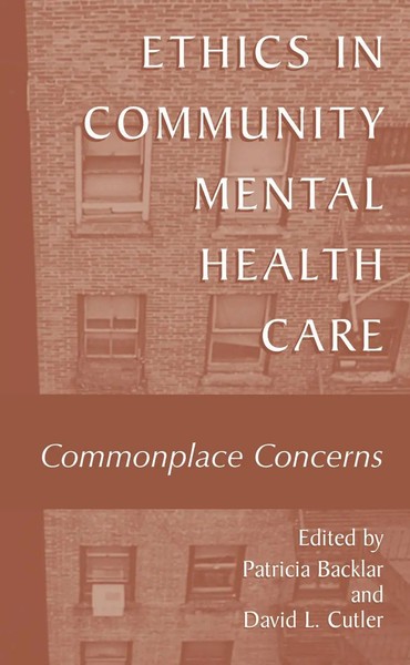 David L. Cutler (U. A.) | Ethics In Community Mental Health Care | Taschenbuch-image