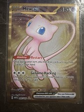 Mew ex - 151 Metal Card 205/165 Sv: Scarlet & Violet 151 UPC Promo quasi nuovo o superiore