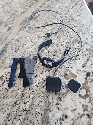Fitbit Versa 2 Wristband Activity Tracker - Black With Several Bands And Charger