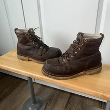 Thorogood Men's 6"American Heritage 814-4200 USA Wedge Sole Boot 9D Safety Toe