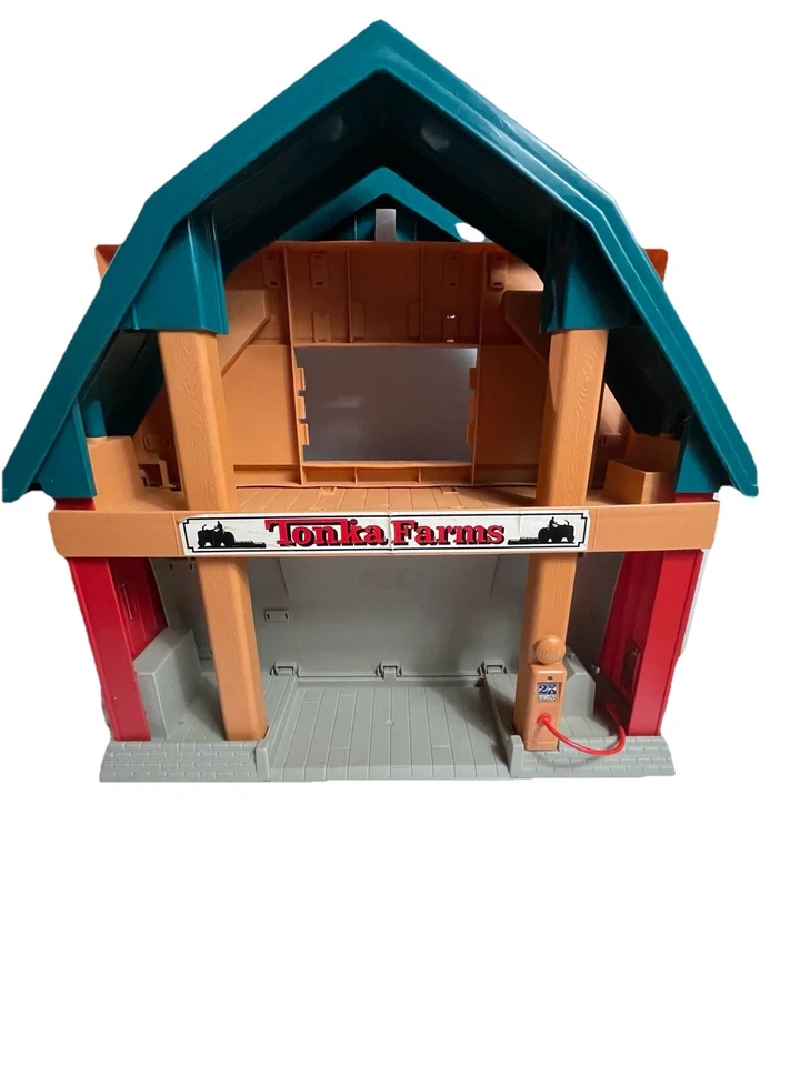 ENORME Lote de Silos de Granero Tonka Farms Juego Tractor Animales Cerca Heno 1995 C1 Foto 3 de 4