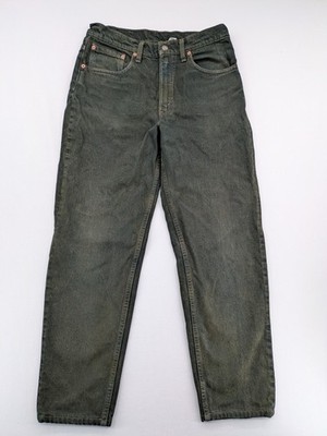 Levis Herren Jeans 550 W32 L36 Relaxed Fit Tapered Grün Vintage Made in USA