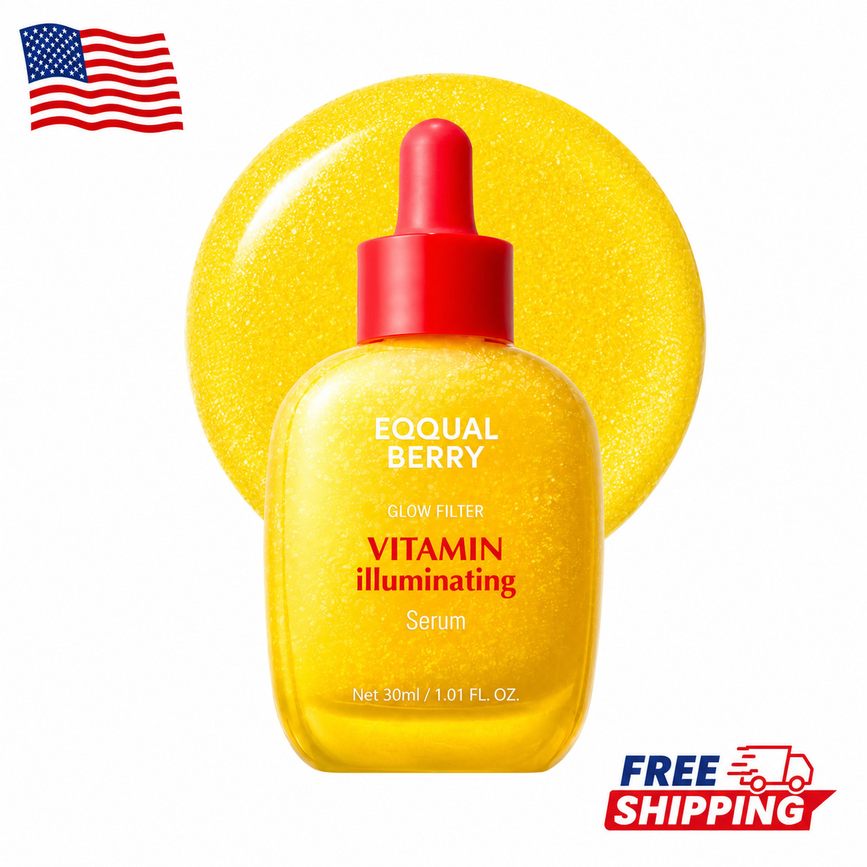EQQUALBERRY Vitamin Illuminating Brightening Vitamin C Face Serum 30ml