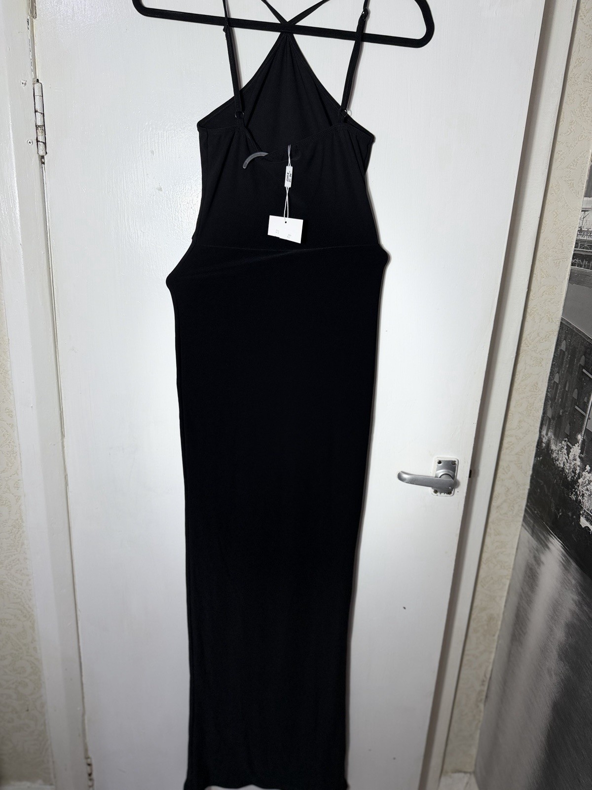Public Desire Black Halterneck Maxi Dress BNWT Size 8 image 3