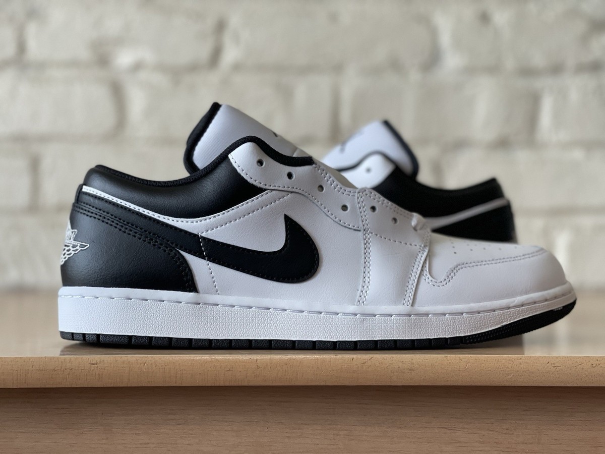 靴 Nike Air Jordan 1 Nike Air Jordan 1 Low Retro Shoes Reverse Panda White Black 553558