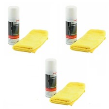 3 x Gloss Surface Cleaner 200ml & Microfiber Cloth Kit CLEANAST Unika CLEAN23