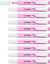 Highlighter - STABILO swing cool Pastel - Pack of 10 - Frozen Fuchsia