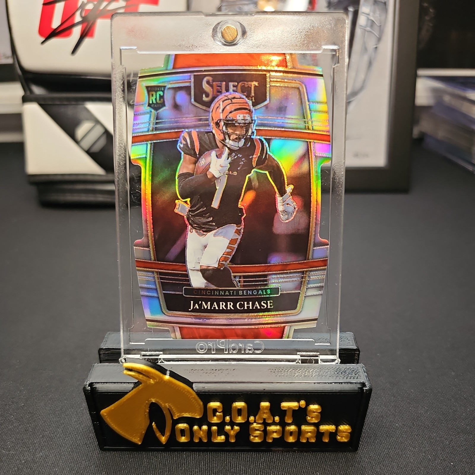 Jamarr Chase 2021 NFL Select Concourse Silver Rookie Prizm Die Cut