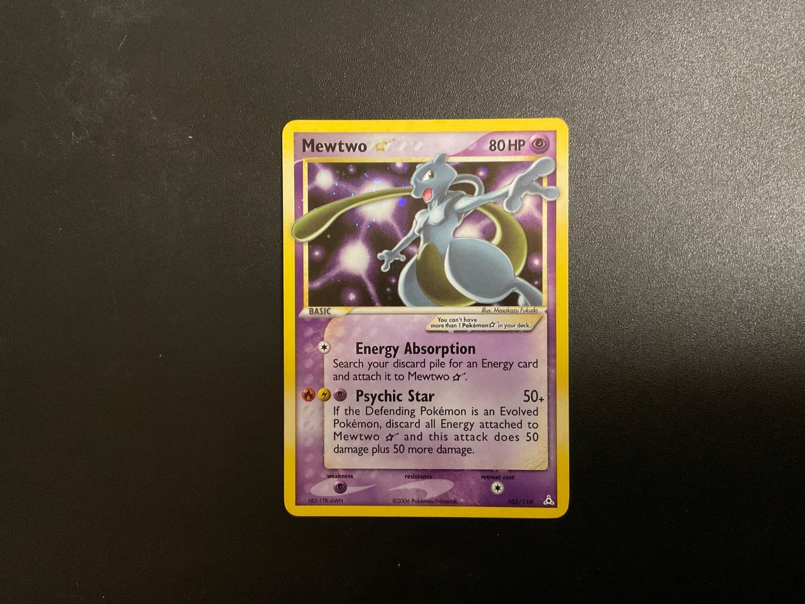 Mewtwo Star 103/110 Holon Phantoms Holo NM ENGLISH