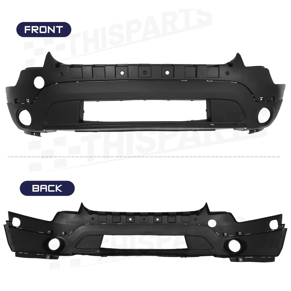Front Lower Bumper Cover Textured W/ Fog Lamp Holes For 2011-2015 Ford Explorer Foto 2 de 4
