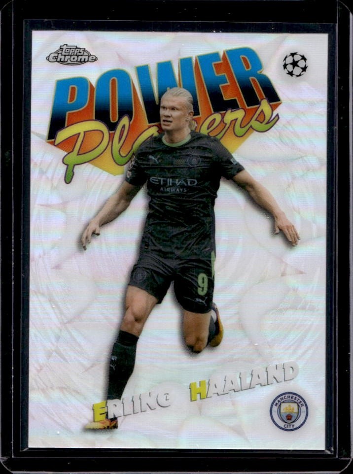 2025-26 Topps Chrome UEFA Erling Haaland Power Players #PP-6 Man City