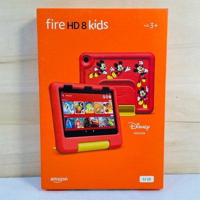 Amazon Fire HD 8 Kids Tablet 12th Gen 2022 32GB Disney Mickey Mouse Red