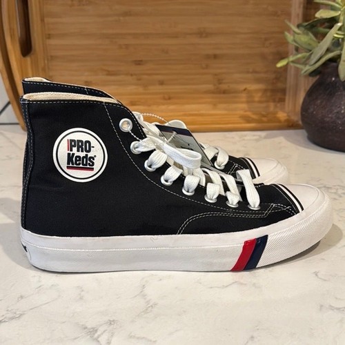 PRO-Keds Royal Hi Black size 8.5 retro basketball sneakers high top casual - Picture 3 of 8