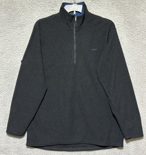 Vintage Patagonia Capilene USA Made Pullover Fleece Mens L Black Quarter Zip